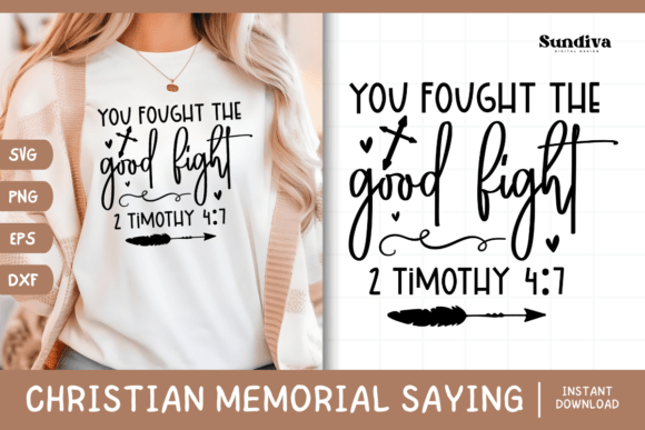 Christian Memorial Quote SVG 3 for Crafts and Graphics