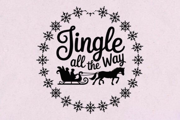 Christmas Quote SVG Bundle Jingle All for Crafts and Graphics