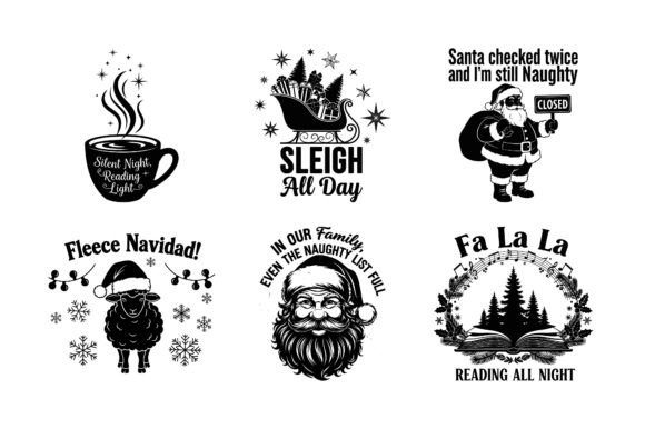 Coffee Christmas Quote SVG Bundle Holid Review
