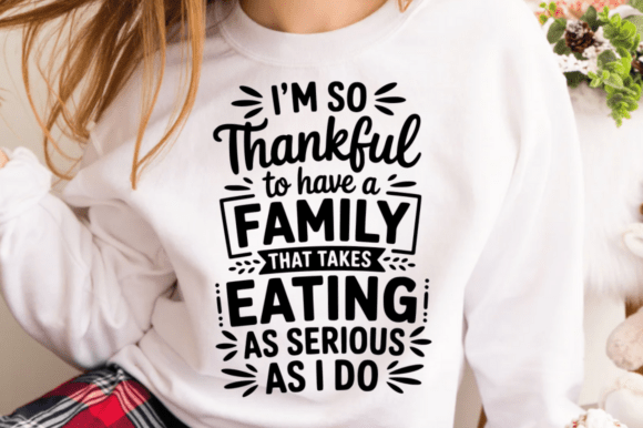 Funny Family Eating Quote SVG Design for Graphics and Crafts