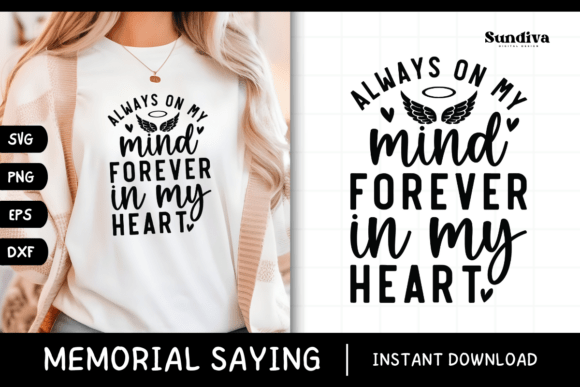 Heartfelt Memorial Quote SVG 31 for Crafts and Graphics