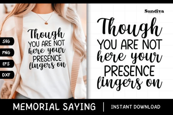 Heartfelt Memorial Quote SVG 38 for Crafts and Graphics