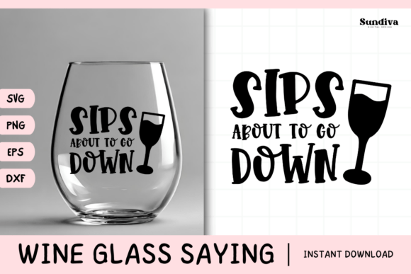 Wine Glass Quote SVG 1: Graphics for Crafts and Sellers