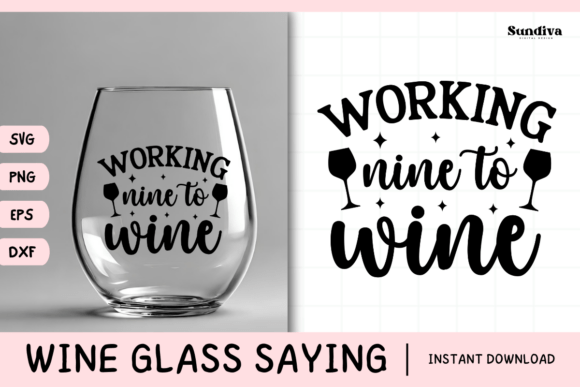 Wine Glass Quote SVG 28: A Graphic Design Asset for Crafts
