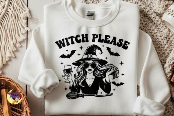 Witch Please Funny Quote SVG: A Graphic Design Asset for Crafts